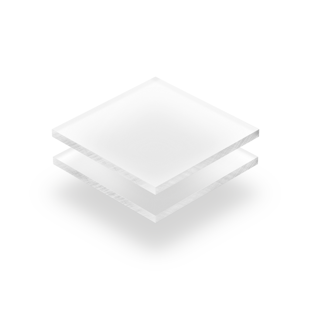 Plexiglass Givré Blanc